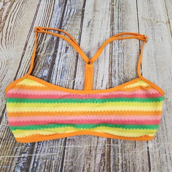 L*Space Pamela Bikini Top in Under the Sun Size XS NWT Racerback Striped - Picture 3 of 6